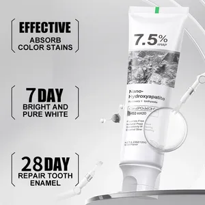 Dentifricio all'ingrosso con 7,5% di nano-idrossiapatite senza fluoro, sbianca i <span class=keywords><strong>denti</strong></span>, rimuove le macchie, protegge lo smalto <span class=keywords><strong>per</strong></span> <span class=keywords><strong>denti</strong></span> <span class=keywords><strong>sensibili</strong></span> - Product Image 5