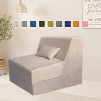 Mini-canapé-lit de loisirs moderne avec housse lavable Compress Corner Floor Chambre d'enfants pour lire dans une petite chambre ou un salon