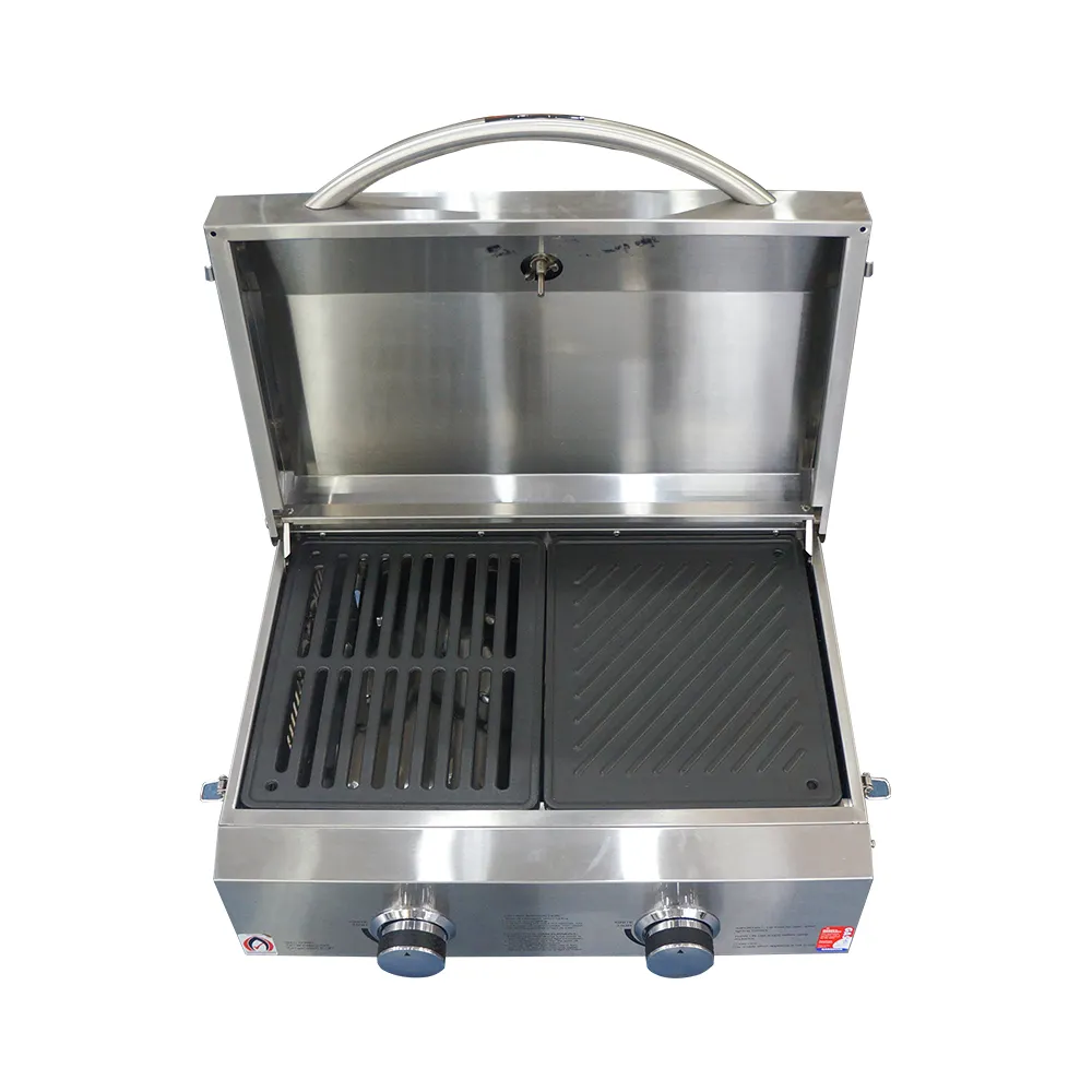 Hyxion Edelstahl Garten und im Freien amerikanischen Ofen Gas grill Propan BBQ Grill