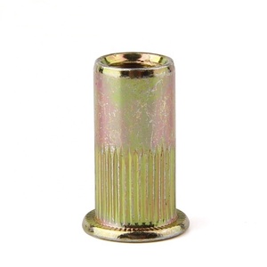 Tuerca de remache de cuerpo moleteado de cabeza plana redonda grande de Venta caliente con color de zinc chapado en - Product Image 6