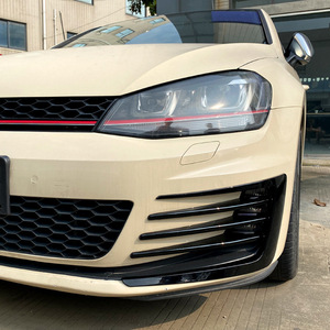 Volkswagen Golf 7 Mk7 GTI 2013-2016 Alerón Decorativo para Parrilla Delantera Inferior, Negro Piano, ABS Adhesivo, Pieza de Modificación para Automóvil - Product Image 1