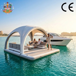 Padiglione Galleggiante Gonfiabile di Grado Commerciale per Feste con Base Drop-stitch da 20 cm, Isola Galleggiante Drop-stitch da 20 cm per Yacht e Resort - Product Image 4