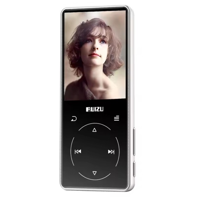 RUIZU D16 Metal BT MP3 Player Portable Audio 8GB Music Player with Built-in Speaker FM Radio,Recorder,E-Book,Video Player