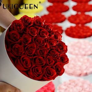 All'ingrosso regalo di fiori lunga durata naturale reale eterno immortale arredamento secco per sempre eterno conservato rosa in scatola - Product Image 3