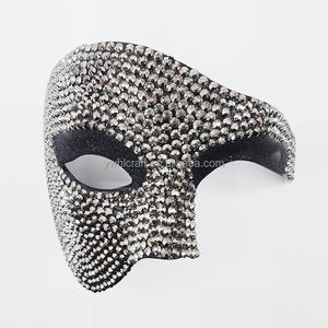 Hongliang ACC Bling <span class=keywords><strong>Cat</strong></span> <span class=keywords><strong>Eye</strong></span> <span class=keywords><strong>Mask</strong></span> Diamante Embutidos Carnaval Masquerade Ball <span class=keywords><strong>Eye</strong></span> <span class=keywords><strong>Mask</strong></span> New Sparkly Prata Rhinestone Máscaras - Product Image 3
