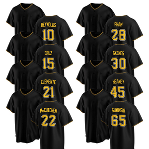 2026 Pittsburgh Alternatieve Jersey Honkbalshirts Op Maat Gestikte Geborduurde Uniformen met Logo's - Product Image 1