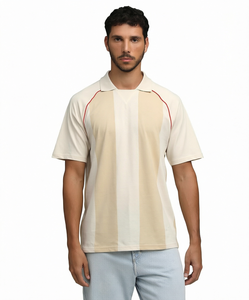 <b>Men's</b> Knitted <b>Polo</b> <b>Shirt</b> Short Sleeve Loose Fit Lapel Collar Summer Casual Wear - Product Image 1
