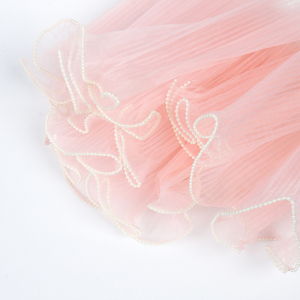 Nhiều Màu Trắng Ngọc Trai Cạnh Bó Hoa Bao Bì Giấy Winkled Lượn Sóng Lưới Sợi Hoa Nghiền Cuộn Cho Bao Bì Hoa Giấy Gói - Product Image 2