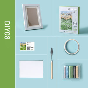 DIY tuval akrilik yağlıboya fırça tuval çerçeve ile sanat kiti Pastel Set - Product Image 2