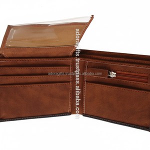 2022 nouveau décontracté en cuir PU multi-cartes portefeuille fait à la main Style Simple poche courte sac à main Logo en cuir véritable mince fermeture ouverte - Product Image 1