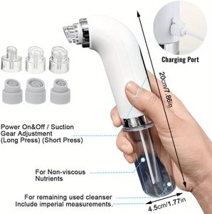 Dispositivo Eléctrico Limpiador Facial de Microburbujas para Ciclo de Agua, Eliminador de Acné, Poros y Puntos Negros - Product Image 4