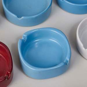 Custom Logo Printed Colorful Round Square Ceramic Ashtray Portable Design for <b>Smoking</b> <b>Box</b> Packing - Product Image 4