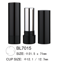 Emballage de rouge à lèvres hermétique BRILLIANT BL7015, tubes de rouge à lèvres en aluminium, bouchon à vis, conteneur plat pour baume à lèvres, peint, capacité de 3,2-3,5 g