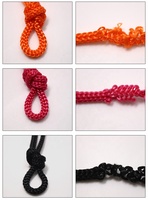 Cuerda de Poliéster 100% Ecológica de Alta Tenacidad al por Mayor en Colores de 2mm-6mm para Uso en Textiles del Hogar, Bolsas, Prendas y Calzado