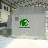 Tente d'urgence de commandement tactique robuste PVC et toile tente de secours en cas de catastrophe de style camping excédentaire