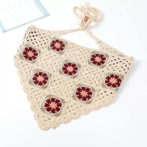 Q&Y Nuova Fascia per Capelli Floreale all'Uncinetto, Foulard da Donna, Sciarpa per Capelli, Fascia con <span class=keywords><strong>Margherite</strong></span>, Foulard Vintage a Quadrati per Ragazze - Product Image 3