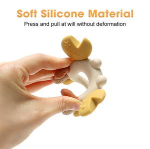 Mordedores de silicona sin BPA para bebés, juego de regalo para bebés, anillo de dentición, juguetes masticables sensoriales para bebés, mordedor para niños, dentición para bebés - Product Image 5