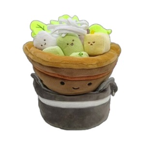 Ensemble de jouets en peluche personnalisés sur le thème de la nourriture pour adolescents, cadeau touristique culturel avec design de fruits de dessin animé - Product Image 1