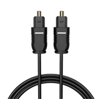 Câble audio numérique optique SPDIF Toslink M/M plaqué or de haute qualité, noyau en cuivre pur pour home cinéma DVD/ordinateur