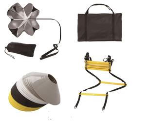 Bộ Dụng Cụ Tập Luyện Nhanh Nhẹn Tốc Độ Bóng Đá Thiết Bị Cầu Thang Vòng Lục Giác Cầu Phản Ứng Hình Nón Kèm Túi Đựng - Product Image 2