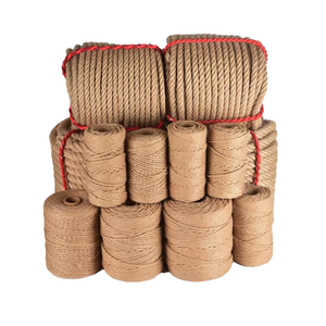 Grosir 100% rami murni 5mm 3-untai tali rami untuk kerajinan DIY - Product Image 1