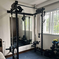 Nouvelle Version Rack de Squat Mural Pliable, Rack à Câbles Pliant, Équipement de Fitness pour Gym, Cage de Musculation pour Exercices de Musculation