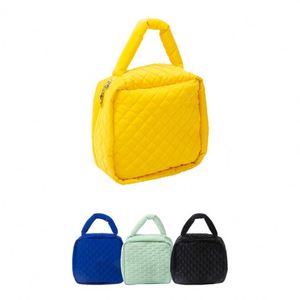 High Quality New Model Travel <b>Make</b>-<b>up</b> <b>Bag</b> PU Leather Covered with Silk Cotton - Product Image 1