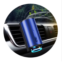Diffuseur d'air et de parfum portable rechargeable USB M80 MAONOAL pour voiture avec éclairage LED et clip de ventilation en plastique