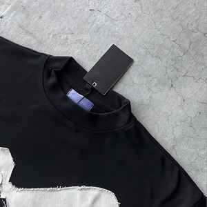 Camisetas Extra Grandes de Corte Recto, Personalizadas, con Logotipo Frontal, Bordadas, Transpirables, de Algodón 100%, 300 g/m², de Peso Pesado, OEM - Product Image 3