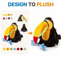 Jouet en peluche perroquet coloré personnalisé, fabrication directe d'usine, OEM ODM, fabricant d'animaux en peluche, vente en gros, MOQ, peluche amusante