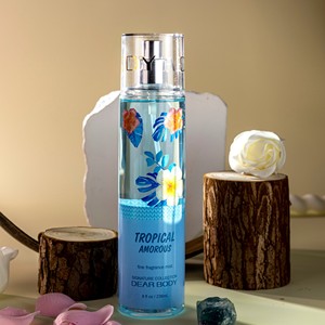 Brume <span class=keywords><strong>parfum</strong></span>ée pour le corps tropicale longue durée, vaporisateur de <span class=keywords><strong>parfum</strong></span> rafraîchissant avec formule hydratante - Product Image 1