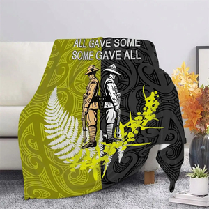 Cobertor Casal Polynesian Tribal Maori Tattoo Australia Canguro Nueva Zelanda Imprimir Oversize Soft Custom Franela Fleece Manta - Product Image 3