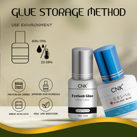 Colle à cils liquide super résistante, séchage rapide, imperméable, végane et sans cruauté, pour extensions, tenue 7-8 semaines
