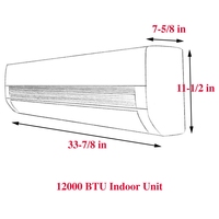 Climatisation split 24000 BTU, climatiseur split 2 tonnes, climatiseur split 110v/220v 20seer