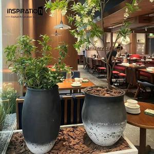 Gufo di cemento rustico in stile Vintage cementificio vaso grande porta fioriera di cemento Design grande fioriera <span class=keywords><strong>da</strong></span> esterno - Product Image 2