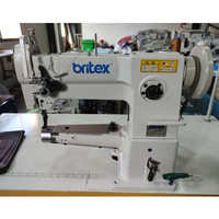 Machine à coudre industrielle BR-246 à point noué, à bras cylindrique, à alimentation par entraînement, à une aiguille, pour usage en usine, motorisée, neuve