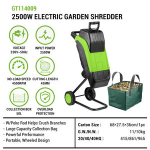 Broyeur de jardin Vertak 2500W multifonctionnel électrique portable déchiqueteuse de branches d'arbre pour les ventes - Product Image 2