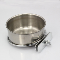 Cage suspendue en acier inoxydable pour animaux de compagnie, bol à eau amovible pour oiseaux, mangeoires pour perroquets