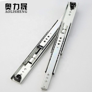 53mm Largeur 3 Pliant Télescopique de matériel de meubles roulement à billes Industriel <span class=keywords><strong>Robuste</strong></span> <span class=keywords><strong>Tiroir</strong></span> Glissière - Product Image 2