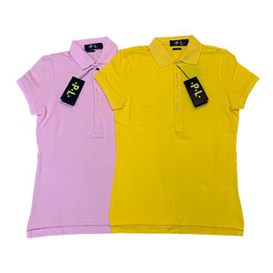 T-shirt de golf en coton personnalisé avec logo, uniforme brodé, polos pour femmes, polos en coton de haute qualité - Product Image 1