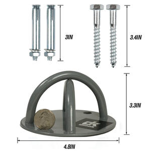 X forma montaggio a soffitto staffa battaglia corda yoga altalena staffe resistenza trainer parete trx ancoraggio kit di sospensione ancore - Product Image 2