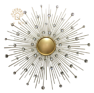 Escultura de Pared Metálica Decorativa 3D de Hierro Estilo Art Deco 2025, Venta al por Mayor - Product Image 1