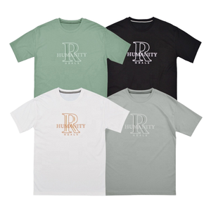 Camiseta de Algodón Grueso Premium para Hombre, Cuello Redondo, Lisa, al por Mayor, Personalizable con Serigrafía, Alta Calidad - Product Image 1