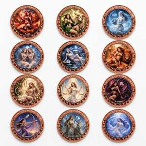2026 Serie 12 Constellaties Zodiac Godin 1 oz .999 Zuiver Koperen Munt Op Voorraad - Product Image 1