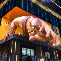Afficheur LED géant RAYBO pour extérieur, 3D sans lunettes, écran LED haute définition P10, étanche IP66, signalisation numérique LED
