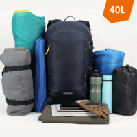Sac à dos de randonnée léger et durable de 40 L avec housse de pluie