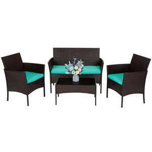 Vente flash - Ensemble de meubles de jardin en rotin de style nordique, cadre en métal, meubles d'extérieur modernes, canapés pour hôtel, villa - Product Image 6