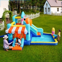 Trampolines gonflables personnalisées pour enfants, aires de jeux extérieures, châteaux gonflables, châteaux familiaux, toboggans et piscines à balles
