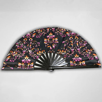 Grands éventails chinois personnalisables Éventails pliants personnalisés pour mariage en bois de bambou avec logo Accessoire de mariage traditionnel classique