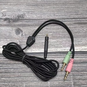 Para <span class=keywords><strong>Sennheiser</strong></span> 3,5mm Cable de Audio de par trenzado 2M Nylon para Game One Game Zero <span class=keywords><strong>PC</strong></span> 373D GSP 350 GSP 500 Proyector Micrófono Coche - Product Image 4